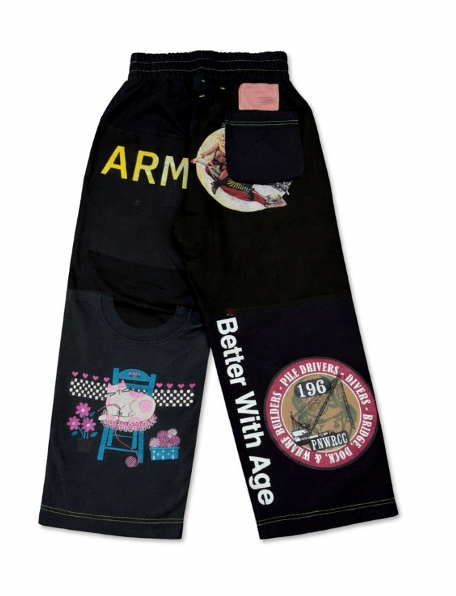 Better With Age Remoir Reconstructed Black Sweatpants