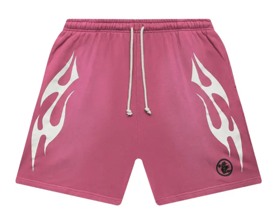 Hellstar Flame Shorts 'Pink'