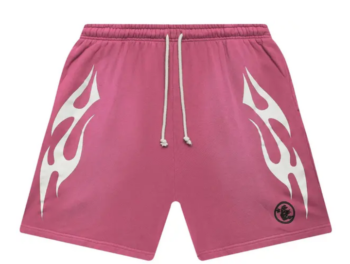 Hellstar Flame Shorts 'Pink'