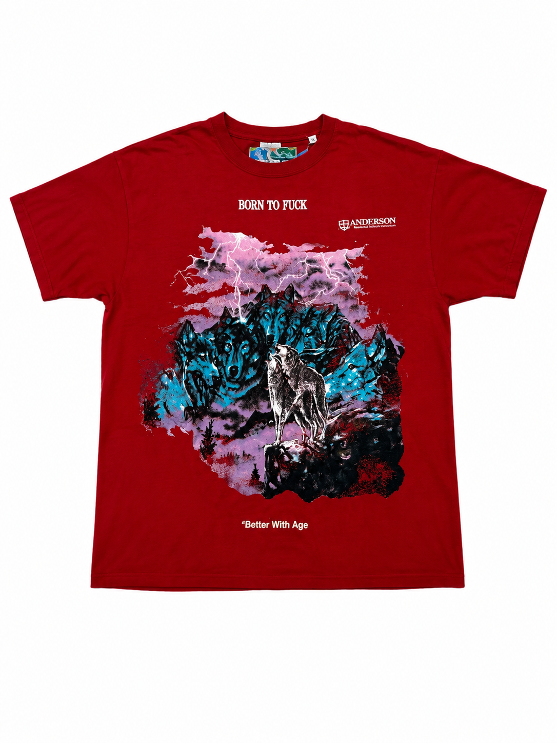Better With Age Feral Tee Red (L)