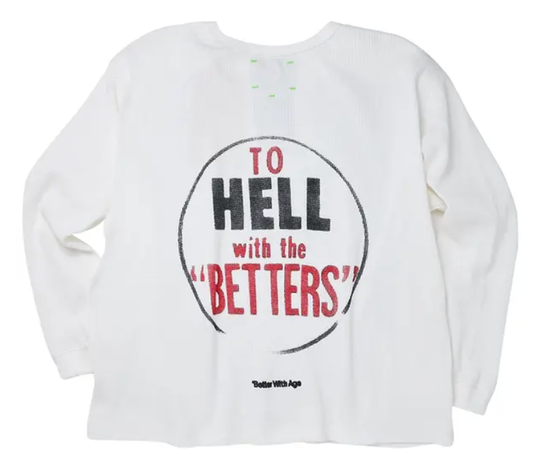 Better With Age Chamomile Waffle Long-Sleeve 'Cream'