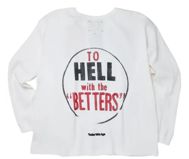 Better With Age Chamomile Waffle Long-Sleeve 'Cream'
