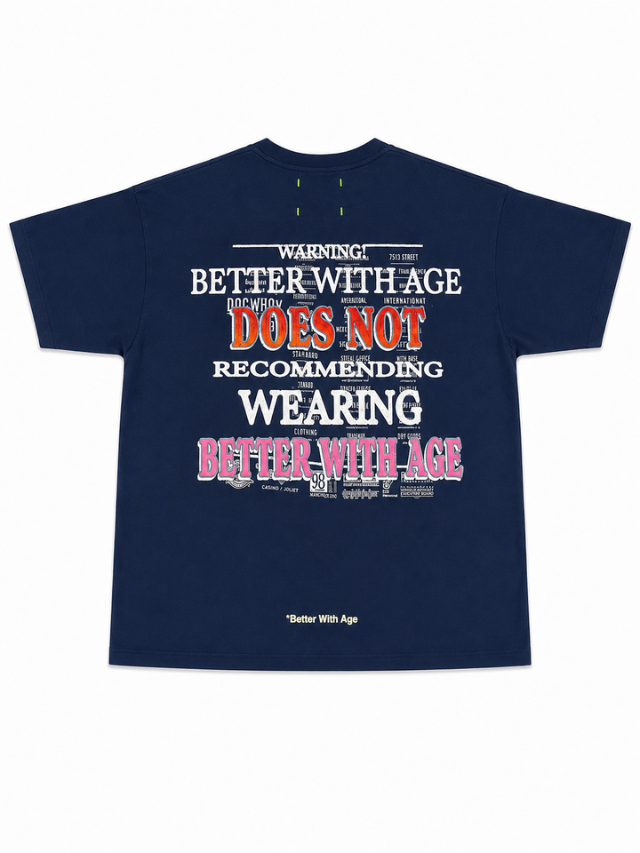 Better With Age Donna Tee Washed Blue (XL)