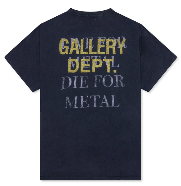 Gallery Dept. Live For Metal Tee - Vintage Black