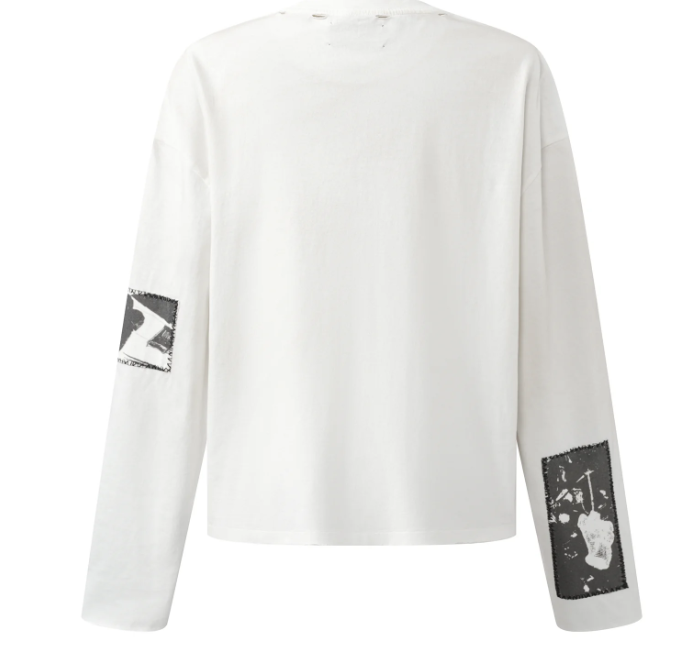 Birth of Royal Child 90s Hollywood Long Sleeve Tee WHT