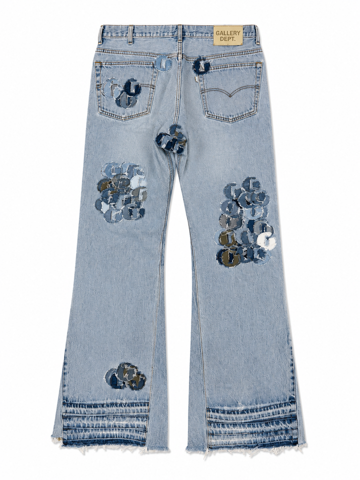 Gallery G patch Jeans Flare (36)