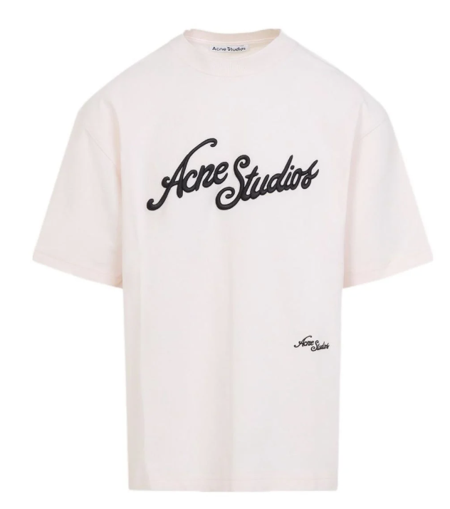 Acne Studios Logo Baby Pink Tee