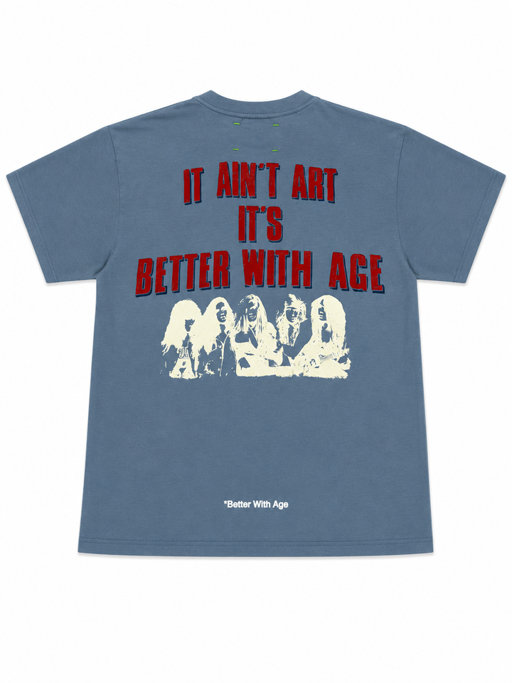 Better With Age "MUSH TEE" light blue (M)