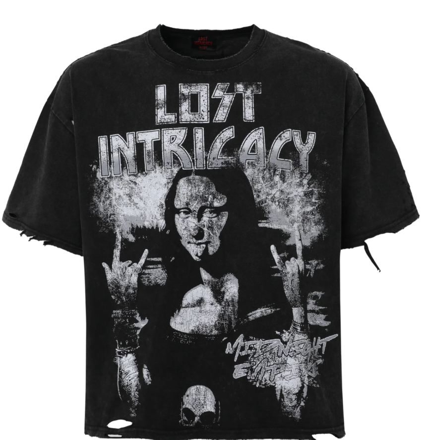 Lost Intricacy 'Mona Lisa' Black Tee