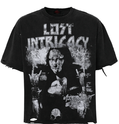 Lost Intricacy 'Mona Lisa' Black Tee Image