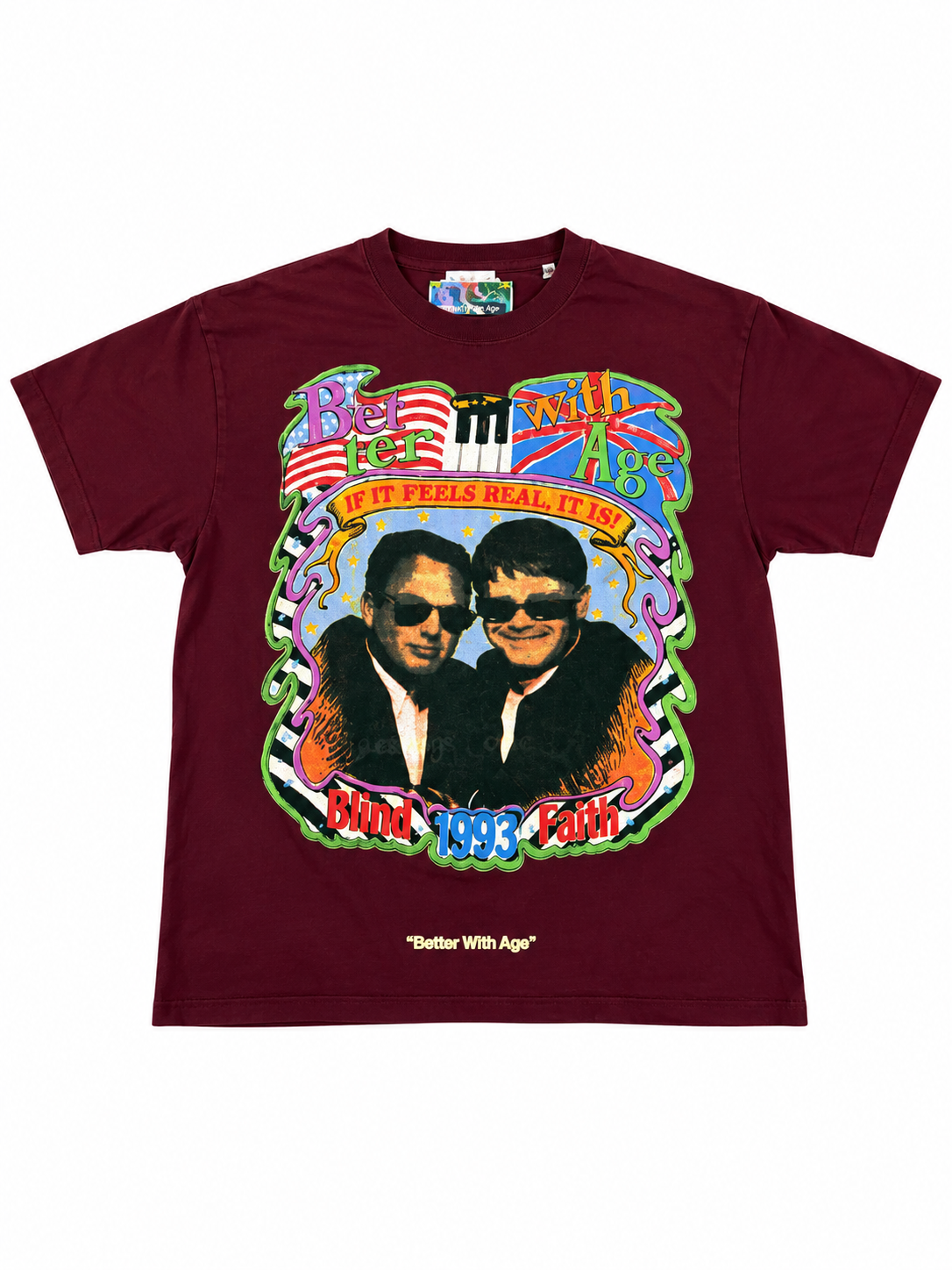 Better With Age Reali Tee Burgundy (M)