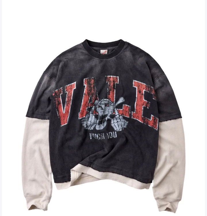 Vale Big brother layered sleeve sweater