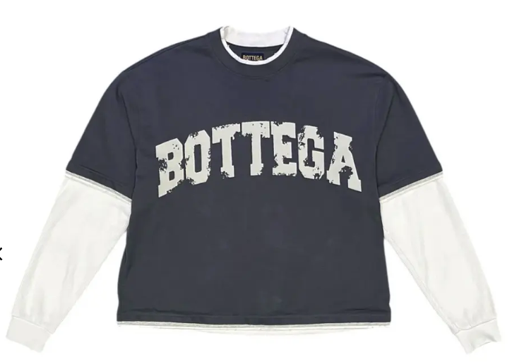 BLUE WAR LONG SLEEVE T-SHIRT BOTTEGA DESIRES