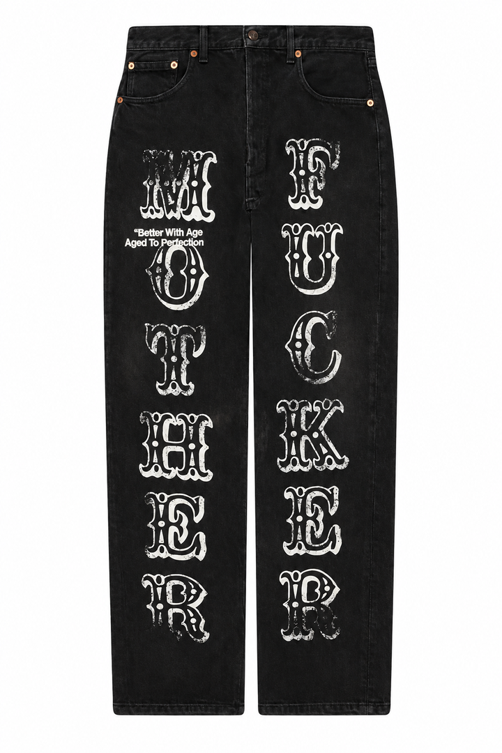 Better With Age Momma Denim Pant BLK