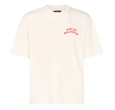 Amiri Hollywood Oversized T-Shirt cream/red Image