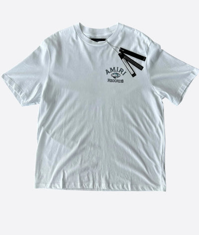 Amiri White Records Logo T-Shirt Image