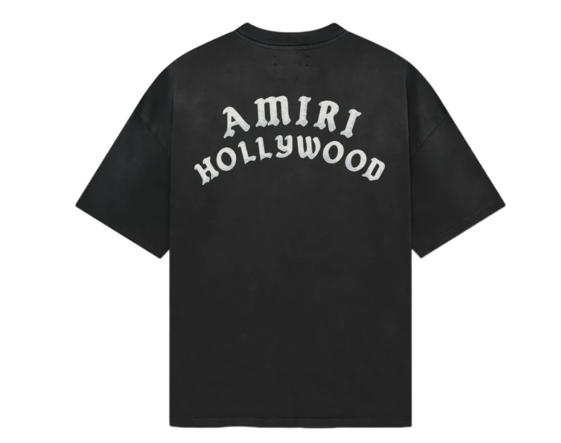 Black 'AMIRI Hollywood' Oversized T-shirt