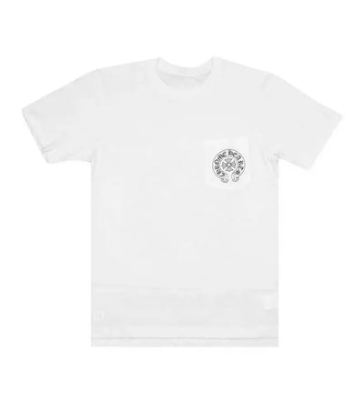Chrome Hearts Horseshoe Logo Pocket White Tee Image