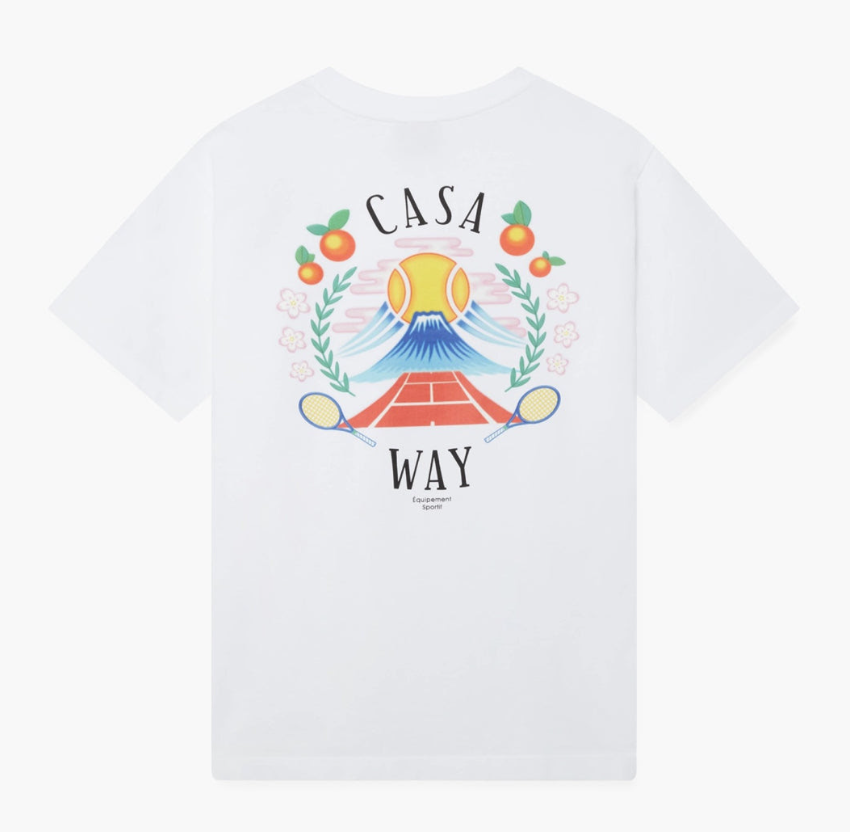 CASABLANCA Casa Way Mountain T-shirt WHITE
