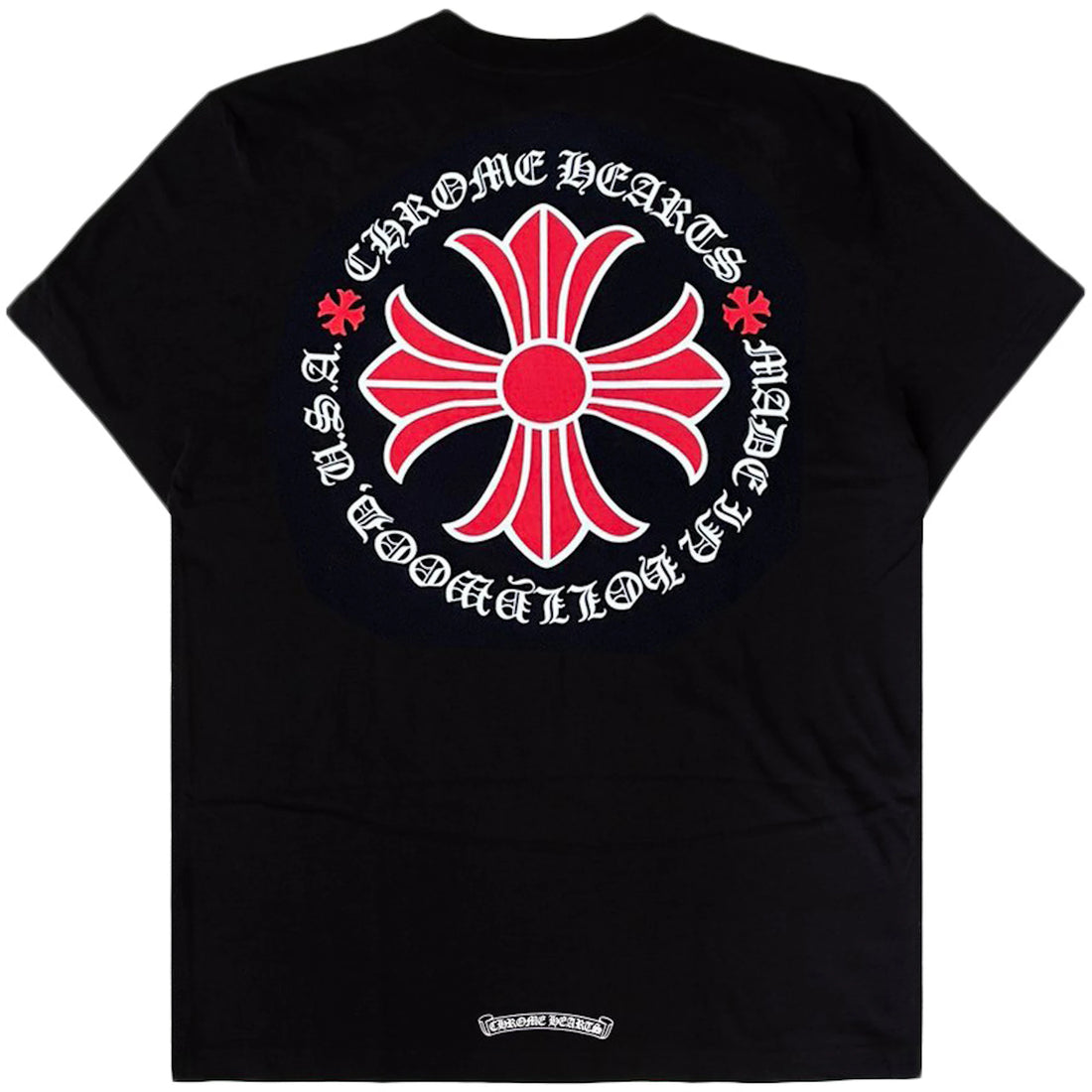Chrome Hearts Made In Hollywood Plus Cross T-shirt Black/Red