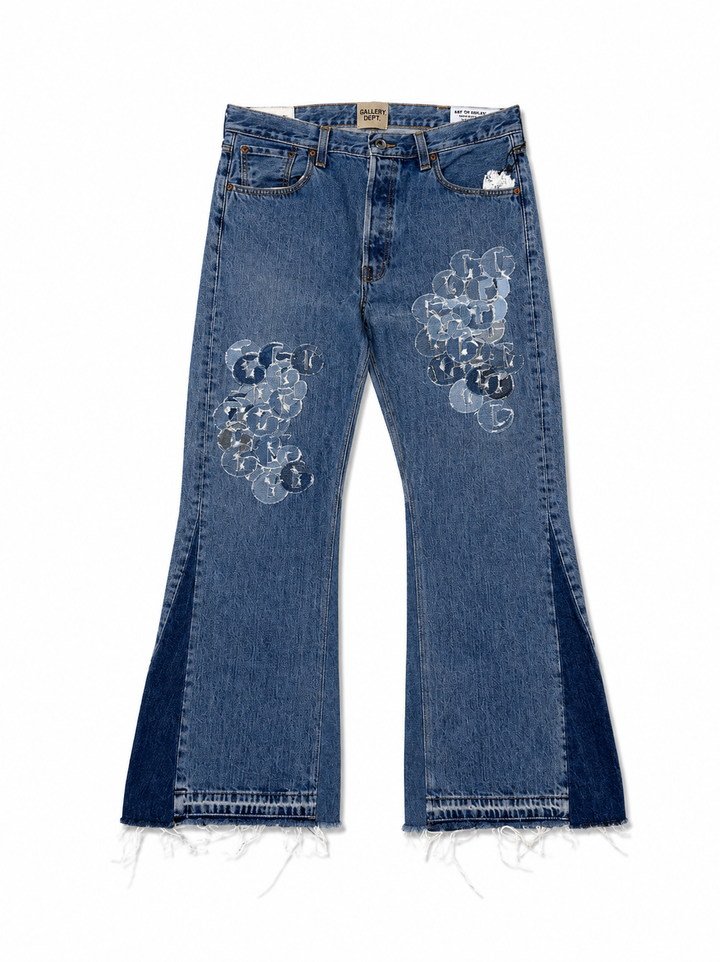 Gallery G patch Jeans Flare (40)