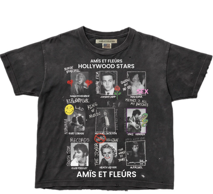 AMIS ET FLEURS Hollywood Stars tee