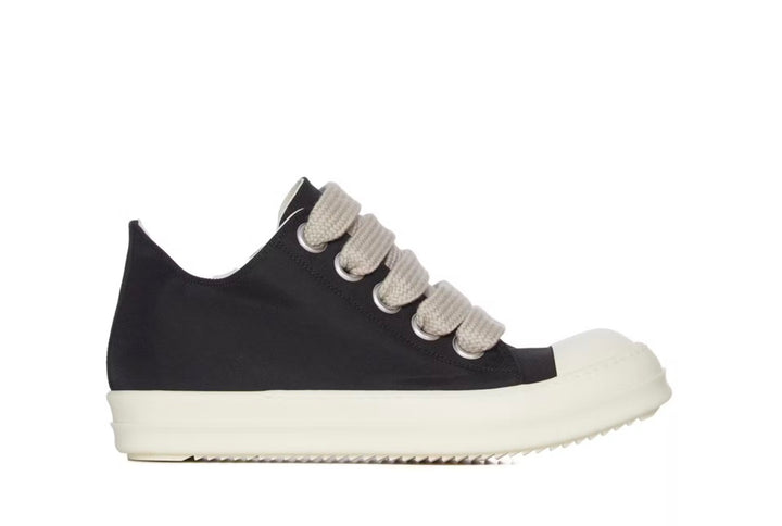 Rick Owens DRKSHDW Hollywood Jumbo Lace Low Black Milk canvas