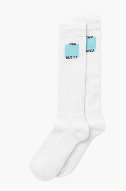 Casablanca Logo Ribbed Sport Sock