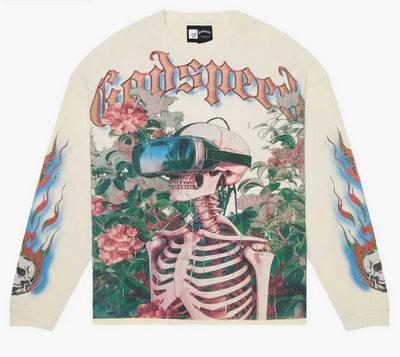 Godspeed Vision Flowers VVS L/S Tee Bone Image