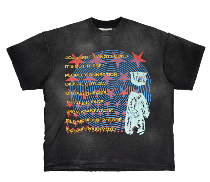 Satoshi Nakamoto 'Overdrive' Black Tee