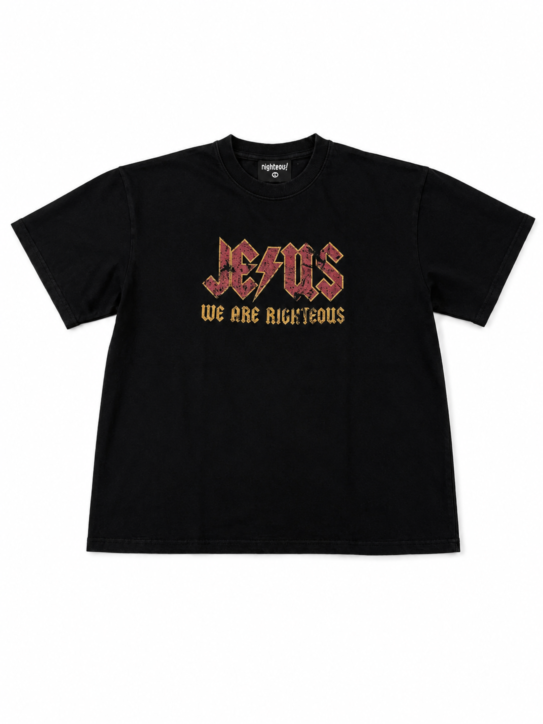 We Are Righteous 'Jesus Rock' Tee Blk