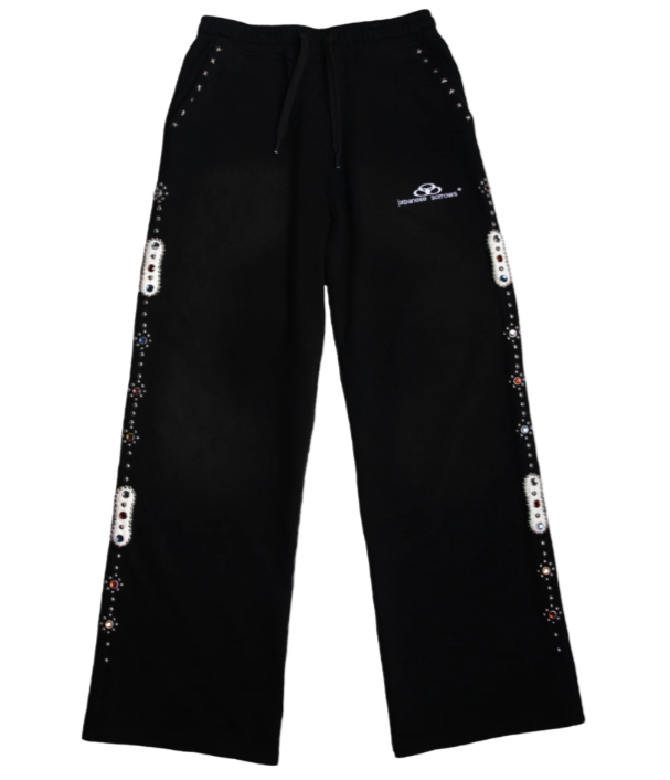 PONDER EMBELLISHED SWEATPANTS BLK