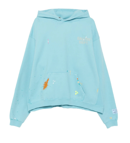 Gallery Dept. Paint-splatter Logo-print Hoodie