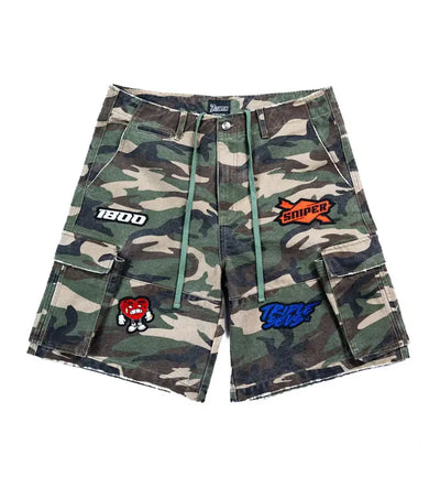 Triple Sevens x Sniper Gang Camo Shorts Image