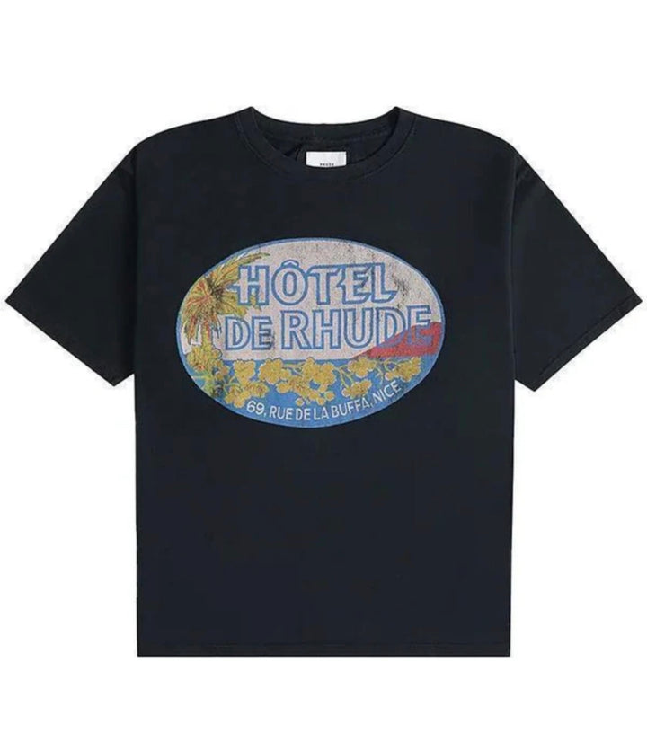 Rhude Black Dimora T-shirt