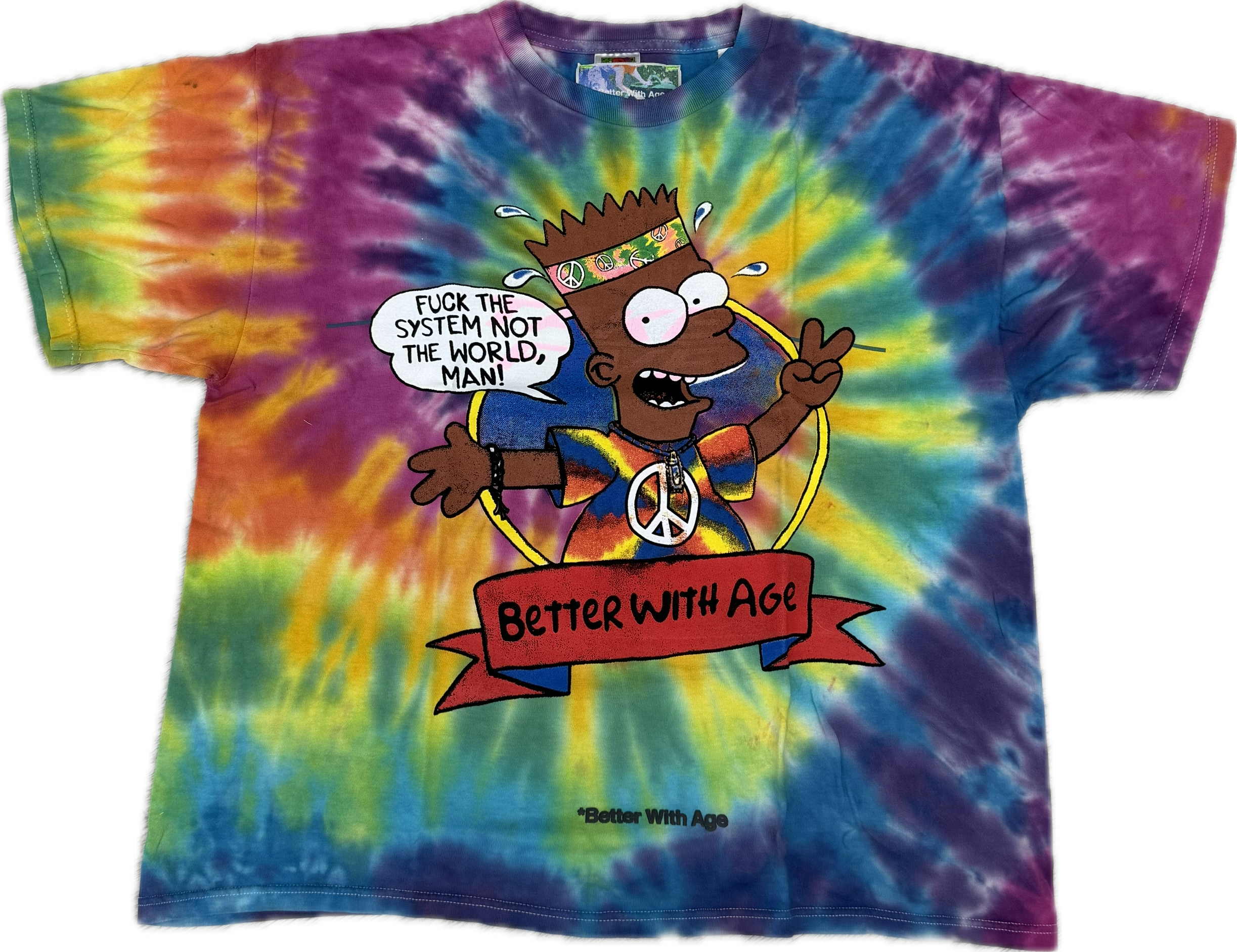 Better With Age Worser Tie Dye Tee (L)