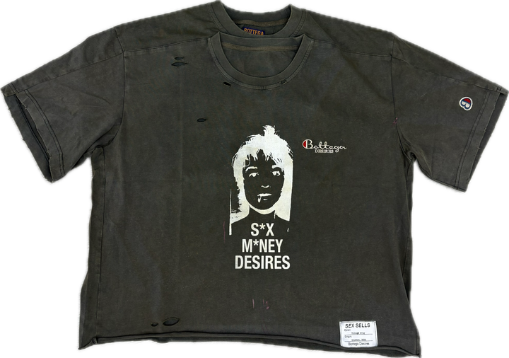 Bottega Desires 'Sex Sells' GREY Tee