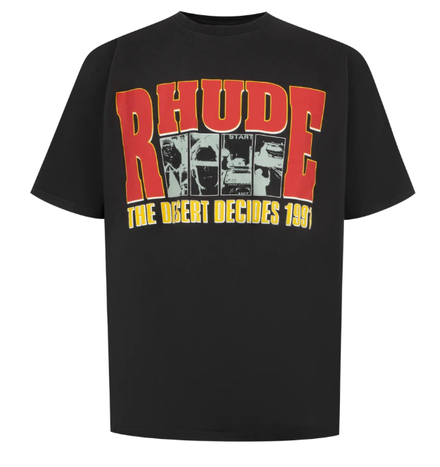 Rhude The Desert Decides Tee Vintage Black