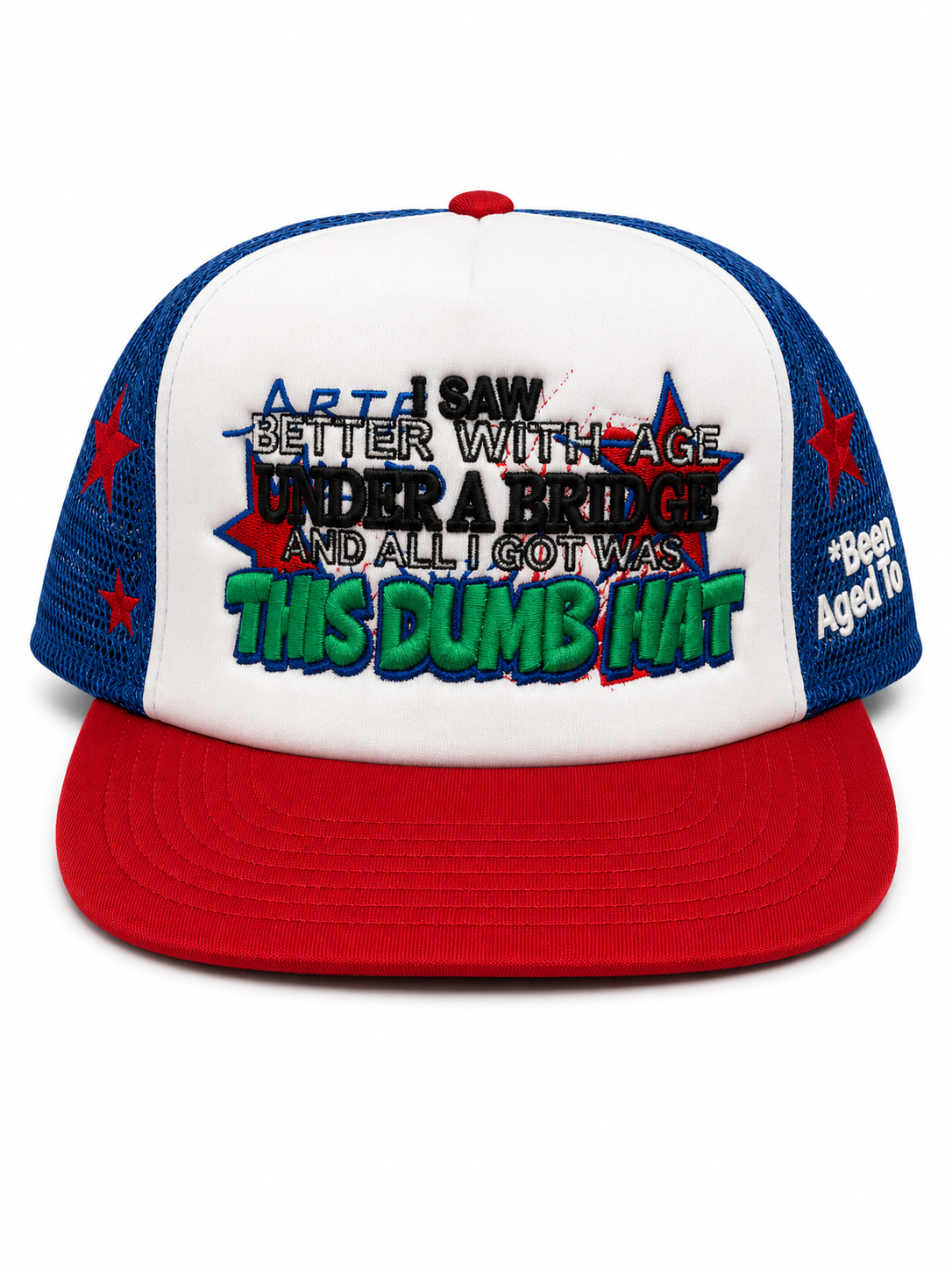 Better With Age "DUMB HAT" RED/BLUE