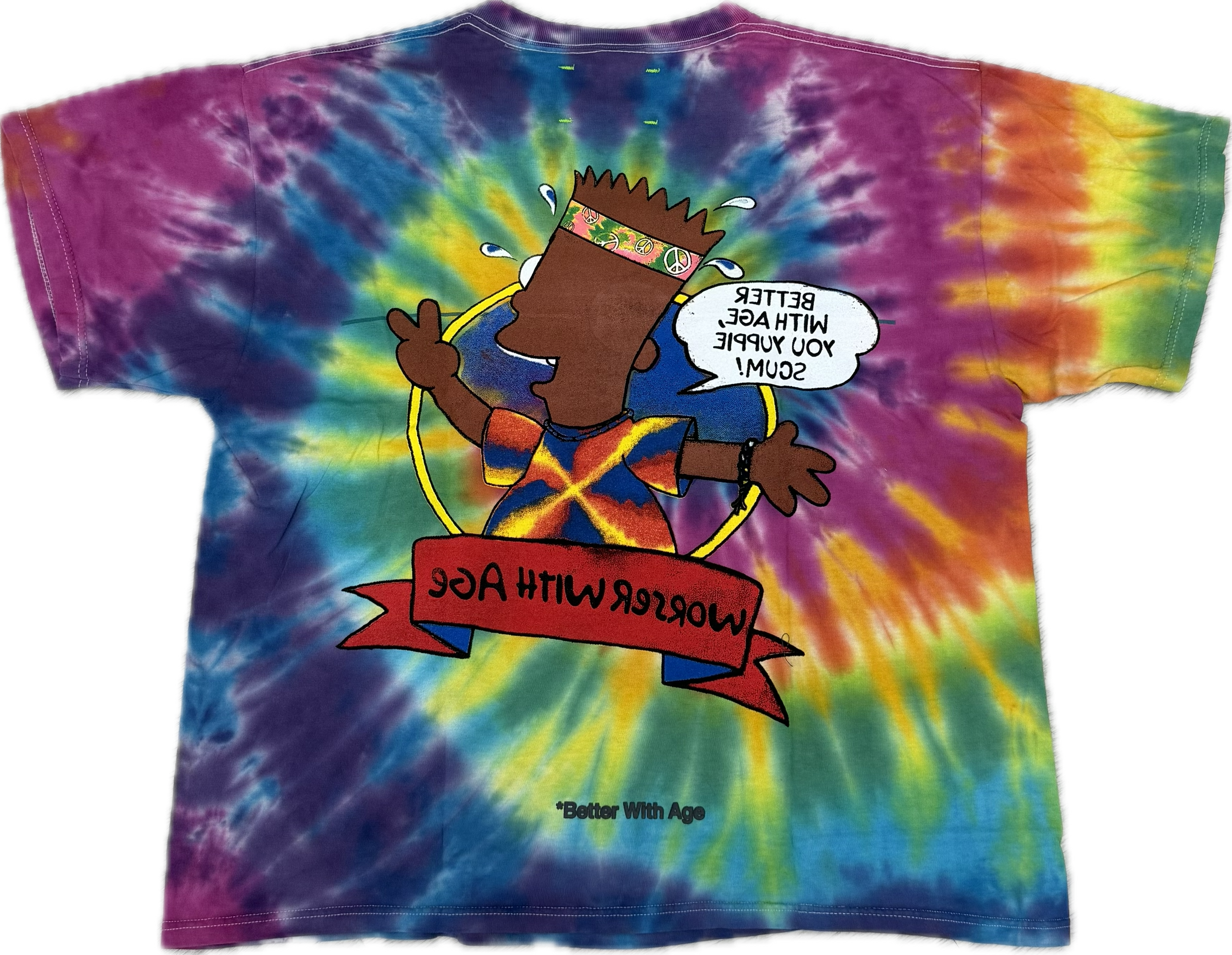 Better With Age Worser Tie Dye Tee (L)