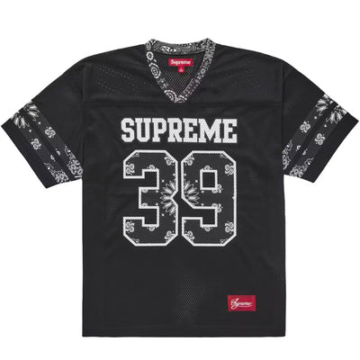 Supreme Bandana Football Jersey Black Image