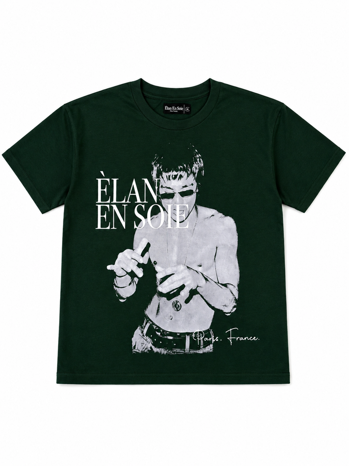 Èlan En Soie Green Tee