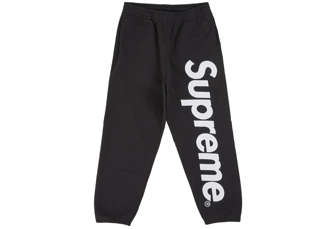 Supreme Satin Applique Sweatpant (SS26) Black