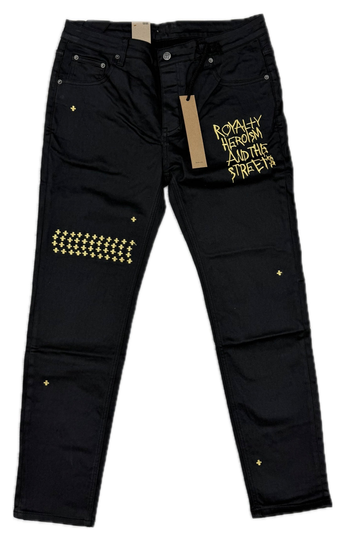 Ksubi Waxed jeans Black/Yellow