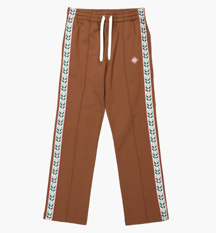 CASABLANCA Motosport Laurel Tape Zip Through Sweatsuit SET Brown