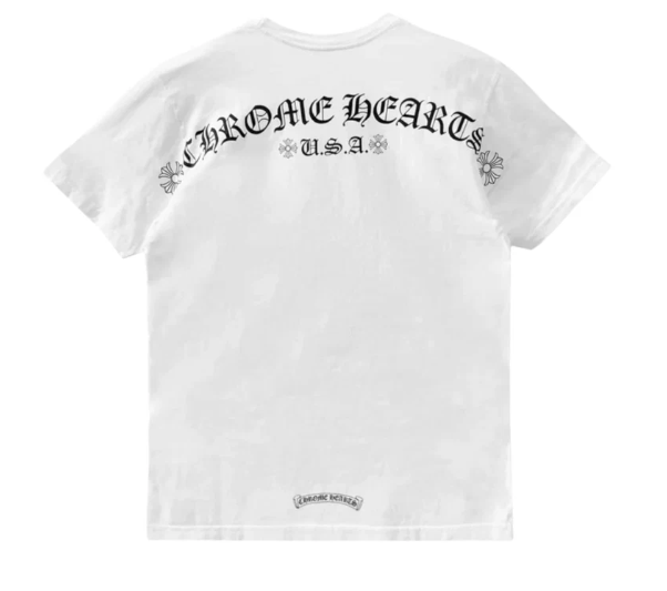 Chrome Hearts U.S.A Shoulder Logo T-Shirt White
