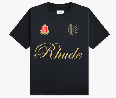 Rhude Script T Shirt Black Image
