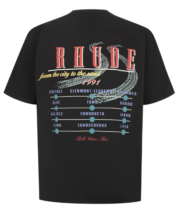 Rhude The Desert Decides Tee Vintage Black