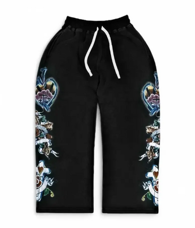 We Are Righteous 'Risen King' Black Sweats Image