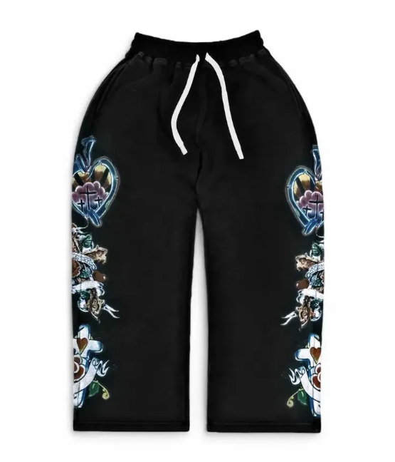 We Are Righteous 'Risen King' Black Sweats